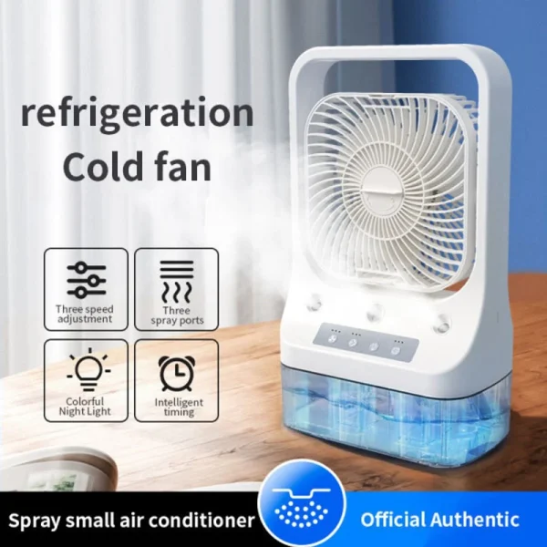 Stay cool anywhere with this Mini Air Cooler Fan. Portable, lightweight, and USB powered with water cooling technology. Perfect for home, office, travel, and hot weather in Sri Lanka.